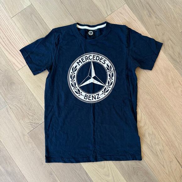 Mercedes-Benz Navy Blue Star T-Shirt Size Small Unisex - Picture 1 of 4
